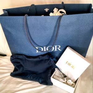 Dior gift set - bag, box, dust bag, sunglasses cloth & Dior tissue & confetti